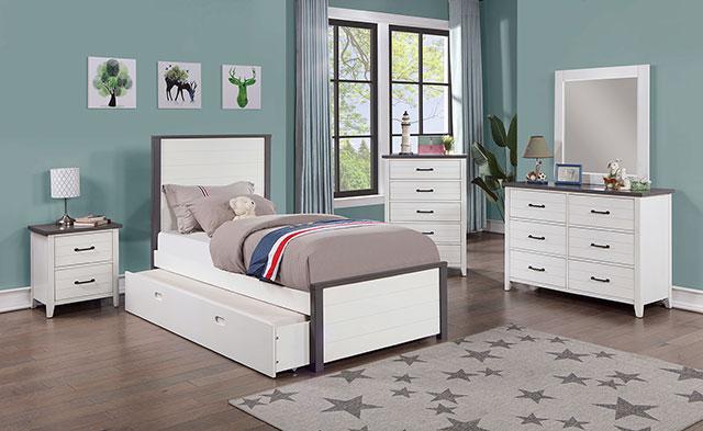 PRIAM Night Stand, White/Gray - Premium Nightstand from FOA East - Just $195! Shop now at Furniture Wholesale Plus  We are the best furniture store in Nashville, Hendersonville, Goodlettsville, Madison, Antioch, Mount Juliet, Lebanon, Gallatin, Springfield, Murfreesboro, Franklin, Brentwood