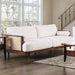 ALESUND Sofa, Beige/Walnut - Premium Sofa from FOA East - Just $1753.05! Shop now at Furniture Wholesale Plus  We are the best furniture store in Nashville, Hendersonville, Goodlettsville, Madison, Antioch, Mount Juliet, Lebanon, Gallatin, Springfield, Murfreesboro, Franklin, Brentwood