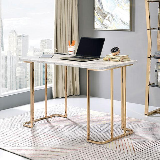 DELPHINE Desk - Premium Desk from FOA East - Just $349.05! Shop now at Furniture Wholesale Plus  We are the best furniture store in Nashville, Hendersonville, Goodlettsville, Madison, Antioch, Mount Juliet, Lebanon, Gallatin, Springfield, Murfreesboro, Franklin, Brentwood