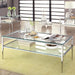 TANIKA Chrome Coffee Table, Chrome - Premium Coffee Table from FOA East - Just $310.05! Shop now at Furniture Wholesale Plus  We are the best furniture store in Nashville, Hendersonville, Goodlettsville, Madison, Antioch, Mount Juliet, Lebanon, Gallatin, Springfield, Murfreesboro, Franklin, Brentwood