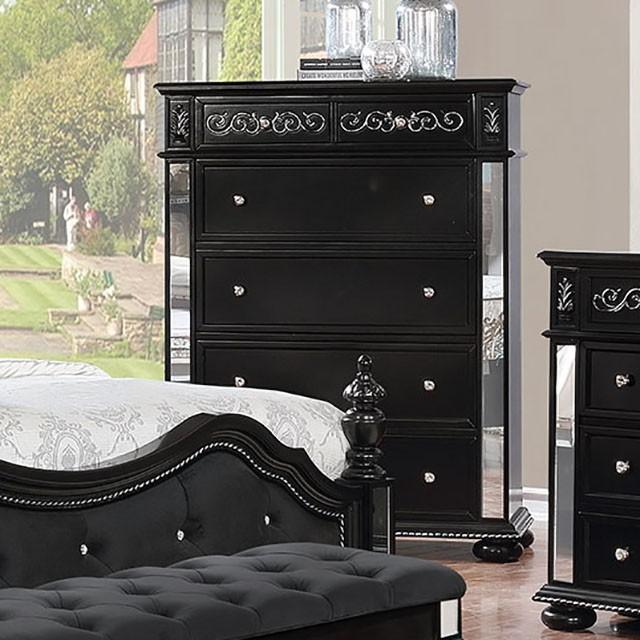 Azha Black Chest - Premium Chest from FOA East - Just $713.70! Shop now at Furniture Wholesale Plus  We are the best furniture store in Nashville, Hendersonville, Goodlettsville, Madison, Antioch, Mount Juliet, Lebanon, Gallatin, Springfield, Murfreesboro, Franklin, Brentwood