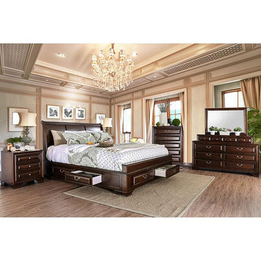 Brandt Brown Cherry Cal.King Bed - Premium Bed from FOA East - Just $1246.05! Shop now at Furniture Wholesale Plus  We are the best furniture store in Nashville, Hendersonville, Goodlettsville, Madison, Antioch, Mount Juliet, Lebanon, Gallatin, Springfield, Murfreesboro, Franklin, Brentwood