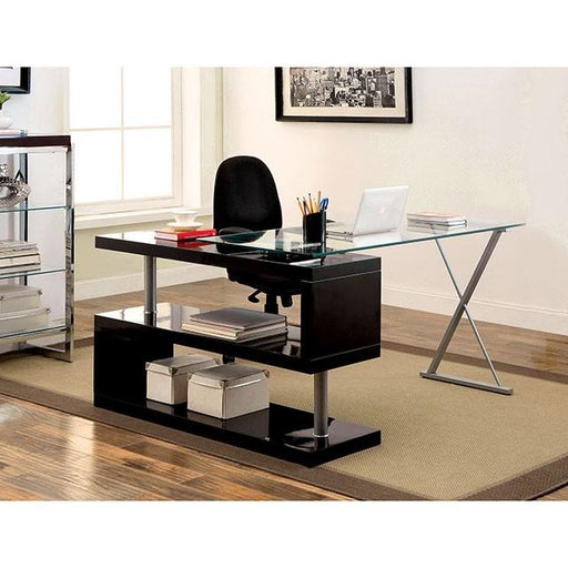 BRONWEN Black Desk - Premium Desk from FOA East - Just $661.05! Shop now at Furniture Wholesale Plus  We are the best furniture store in Nashville, Hendersonville, Goodlettsville, Madison, Antioch, Mount Juliet, Lebanon, Gallatin, Springfield, Murfreesboro, Franklin, Brentwood