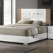 ERLANGEN E.King Bed, White/Natural - Premium Bed from FOA East - Just $639.60! Shop now at Furniture Wholesale Plus  We are the best furniture store in Nashville, Hendersonville, Goodlettsville, Madison, Antioch, Mount Juliet, Lebanon, Gallatin, Springfield, Murfreesboro, Franklin, Brentwood