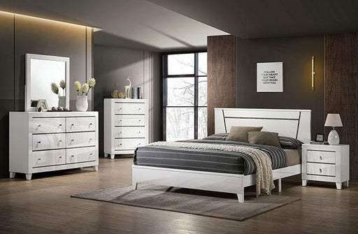 MAGDEBURG Cal.King Bed, White - Premium Bed from FOA East - Just $491.40! Shop now at Furniture Wholesale Plus  We are the best furniture store in Nashville, Hendersonville, Goodlettsville, Madison, Antioch, Mount Juliet, Lebanon, Gallatin, Springfield, Murfreesboro, Franklin, Brentwood