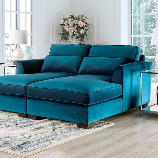 PEREGRINE Sectional, Teal - Premium Chair from FOA East - Just $1948.05! Shop now at Furniture Wholesale Plus  We are the best furniture store in Nashville, Hendersonville, Goodlettsville, Madison, Antioch, Mount Juliet, Lebanon, Gallatin, Springfield, Murfreesboro, Franklin, Brentwood