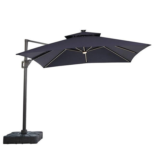 Sano 10 Ft Square Umbrella w/ Double Top w/ LED Light + 37" Large Base - Premium Outdoor Accessories from FOA East - Just $427.05! Shop now at Furniture Wholesale Plus  We are the best furniture store in Nashville, Hendersonville, Goodlettsville, Madison, Antioch, Mount Juliet, Lebanon, Gallatin, Springfield, Murfreesboro, Franklin, Brentwood