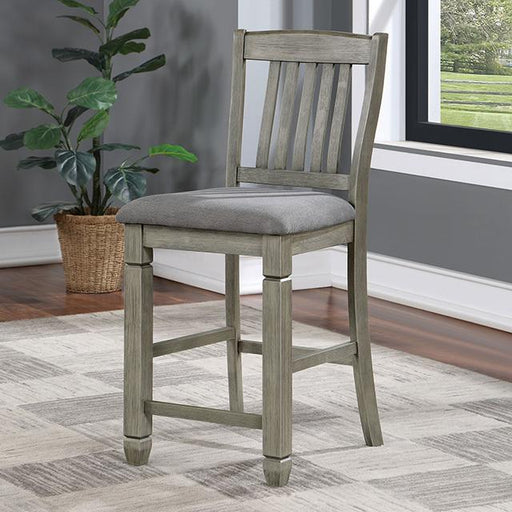 ANAYA Counter Ht. Chair (2/CTN), Gray/Lt. Gray - Premium Dining Chair from FOA East - Just $234! Shop now at Furniture Wholesale Plus  We are the best furniture store in Nashville, Hendersonville, Goodlettsville, Madison, Antioch, Mount Juliet, Lebanon, Gallatin, Springfield, Murfreesboro, Franklin, Brentwood