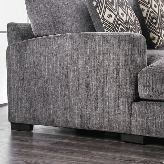 Kaylee Gray L-Shaped Sectional - Premium Sectional from FOA East - Just $1675.05! Shop now at Furniture Wholesale Plus  We are the best furniture store in Nashville, Hendersonville, Goodlettsville, Madison, Antioch, Mount Juliet, Lebanon, Gallatin, Springfield, Murfreesboro, Franklin, Brentwood