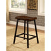 Lainey Medium Weathered Oak/Black Counter Ht. Stool (2/CTN) - Premium Barstool from FOA East - Just $148.20! Shop now at Furniture Wholesale Plus  We are the best furniture store in Nashville, Hendersonville, Goodlettsville, Madison, Antioch, Mount Juliet, Lebanon, Gallatin, Springfield, Murfreesboro, Franklin, Brentwood