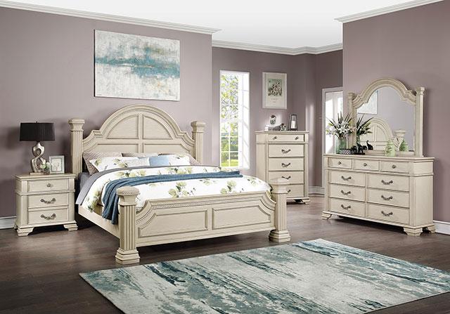 PAMPHILOS Queen Bed, White - Premium Bed from FOA East - Just $758.55! Shop now at Furniture Wholesale Plus  We are the best furniture store in Nashville, Hendersonville, Goodlettsville, Madison, Antioch, Mount Juliet, Lebanon, Gallatin, Springfield, Murfreesboro, Franklin, Brentwood