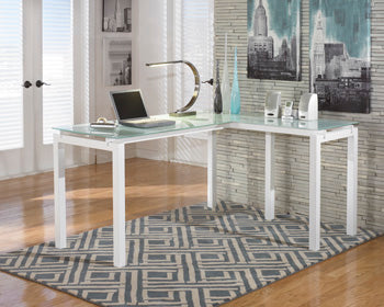 Baraga Home Office L-Desk - Premium Desk from Ashley Furniture - Just $301.67! Shop now at Furniture Wholesale Plus  We are the best furniture store in Nashville, Hendersonville, Goodlettsville, Madison, Antioch, Mount Juliet, Lebanon, Gallatin, Springfield, Murfreesboro, Franklin, Brentwood