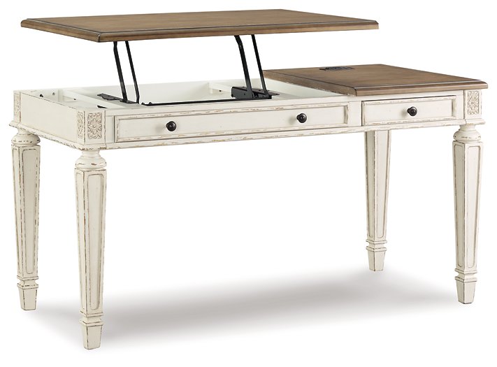 Realyn 2-Piece Home Office Lift Top Desk - Premium Desk from Ashley Furniture - Just $764.22! Shop now at Furniture Wholesale Plus  We are the best furniture store in Nashville, Hendersonville, Goodlettsville, Madison, Antioch, Mount Juliet, Lebanon, Gallatin, Springfield, Murfreesboro, Franklin, Brentwood