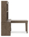 Janismore 6-Piece Bookcase Wall Unit with Desk - Premium Desk from Ashley Furniture - Just $2151.88! Shop now at Furniture Wholesale Plus  We are the best furniture store in Nashville, Hendersonville, Goodlettsville, Madison, Antioch, Mount Juliet, Lebanon, Gallatin, Springfield, Murfreesboro, Franklin, Brentwood