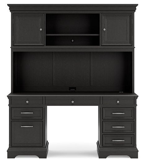Beckincreek Home Office Credenza with Hutch - Premium Desk from Ashley Furniture - Just $1709.44! Shop now at Furniture Wholesale Plus  We are the best furniture store in Nashville, Hendersonville, Goodlettsville, Madison, Antioch, Mount Juliet, Lebanon, Gallatin, Springfield, Murfreesboro, Franklin, Brentwood