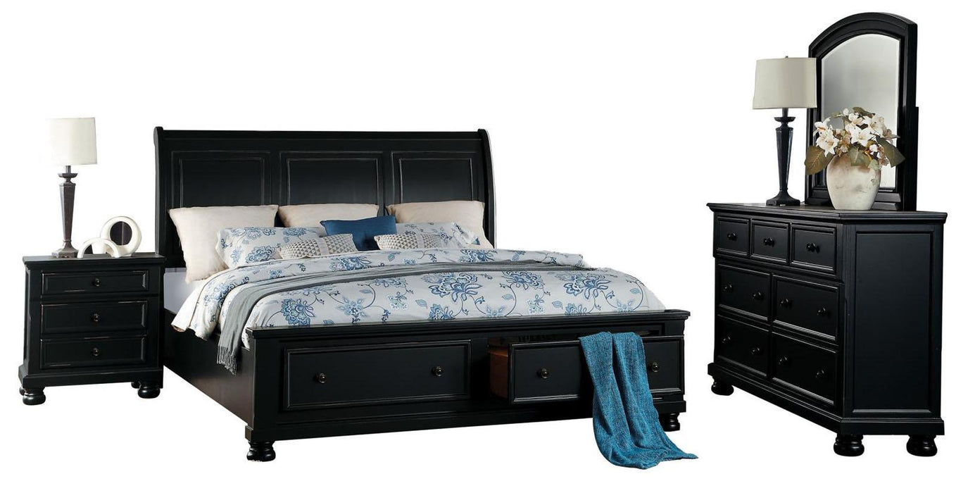 Homelegance Laurelin 3 Drawer Nightstand in Black 1714BK-4 - Premium Nightstand from Homelegance (Titan Warehouse) - Just $271.05! Shop now at Furniture Wholesale Plus  We are the best furniture store in Nashville, Hendersonville, Goodlettsville, Madison, Antioch, Mount Juliet, Lebanon, Gallatin, Springfield, Murfreesboro, Franklin, Brentwood
