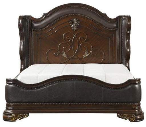 Homelegance Royal Highlands Queen Upholstered Panel Bed in Rich Cherry 1603-1 - Premium Bed from Homelegance (Titan Warehouse) - Just $1226.55! Shop now at Furniture Wholesale Plus  We are the best furniture store in Nashville, Hendersonville, Goodlettsville, Madison, Antioch, Mount Juliet, Lebanon, Gallatin, Springfield, Murfreesboro, Franklin, Brentwood