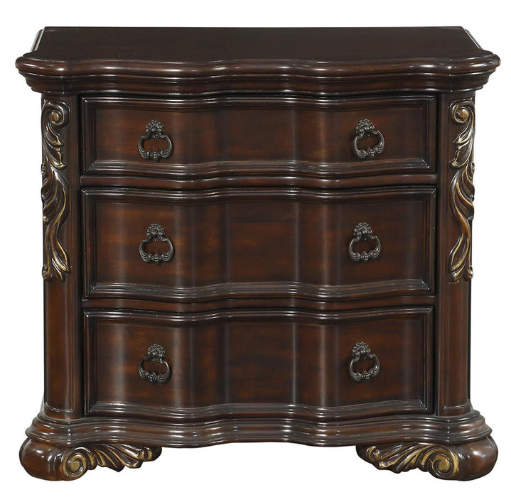 Homelegance Royal Highlands 3 Drawer Nightstand in Rich Cherry 1603-4 - Premium Nightstand from Homelegance (Titan Warehouse) - Just $438.75! Shop now at Furniture Wholesale Plus  We are the best furniture store in Nashville, Hendersonville, Goodlettsville, Madison, Antioch, Mount Juliet, Lebanon, Gallatin, Springfield, Murfreesboro, Franklin, Brentwood