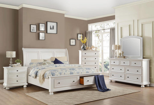 Homelegance Laurelin 5 Drawer Chest in White 1714W-9 - Premium Chest from Homelegance (Titan Warehouse) - Just $592.80! Shop now at Furniture Wholesale Plus  We are the best furniture store in Nashville, Hendersonville, Goodlettsville, Madison, Antioch, Mount Juliet, Lebanon, Gallatin, Springfield, Murfreesboro, Franklin, Brentwood