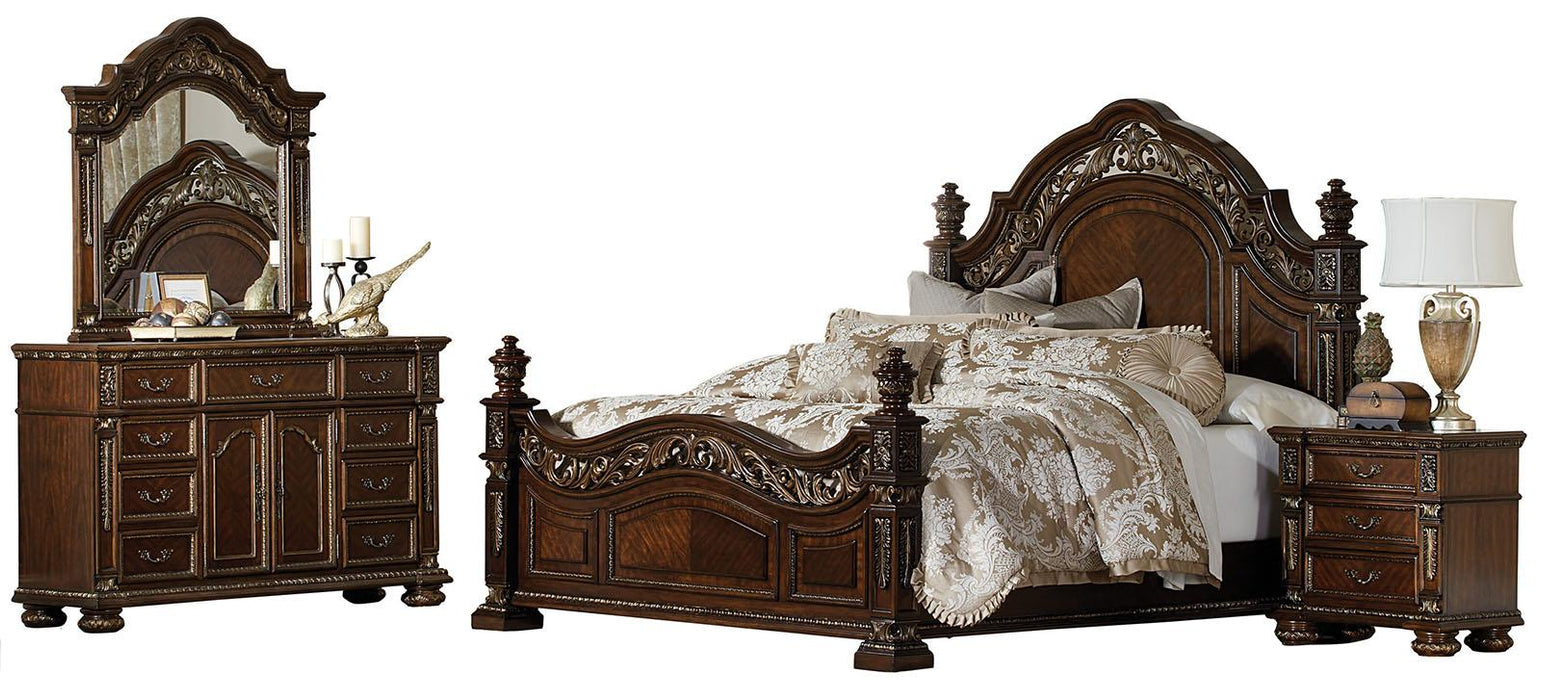 Homelegance Catalonia Queen Poster Bed in Cherry 1824-1 - Premium Bed from Homelegance (Titan Warehouse) - Just $1343.55! Shop now at Furniture Wholesale Plus  We are the best furniture store in Nashville, Hendersonville, Goodlettsville, Madison, Antioch, Mount Juliet, Lebanon, Gallatin, Springfield, Murfreesboro, Franklin, Brentwood