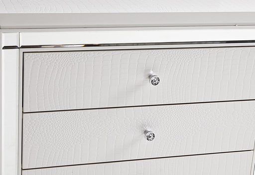 Homelegance Alonza 3 Drawer Nightstand in White 1845-4 - Premium Nightstand from Homelegance (Titan Warehouse) - Just $302.25! Shop now at Furniture Wholesale Plus  We are the best furniture store in Nashville, Hendersonville, Goodlettsville, Madison, Antioch, Mount Juliet, Lebanon, Gallatin, Springfield, Murfreesboro, Franklin, Brentwood