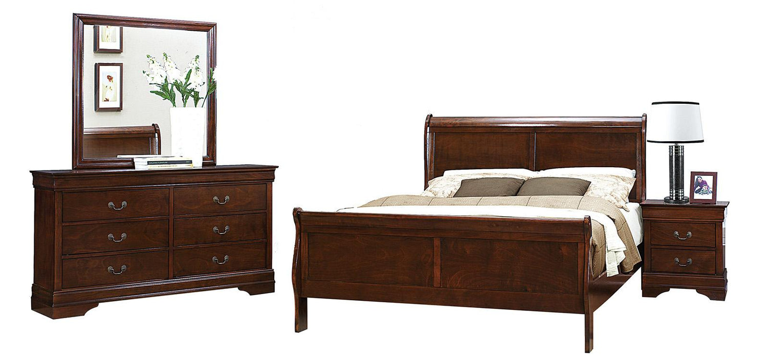 Homelegance Mayville 2 Drawer Nightstand in Brown Cherry 2147-4 - Premium Nightstand from Homelegance (Titan Warehouse) - Just $130.65! Shop now at Furniture Wholesale Plus  We are the best furniture store in Nashville, Hendersonville, Goodlettsville, Madison, Antioch, Mount Juliet, Lebanon, Gallatin, Springfield, Murfreesboro, Franklin, Brentwood