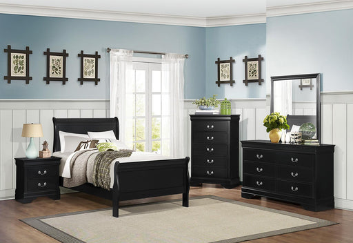 Homelegance Mayville Full Sleigh Bed in Black 2147FBK-1 - Premium Bed from Homelegance (Titan Warehouse) - Just $338.81! Shop now at Furniture Wholesale Plus  We are the best furniture store in Nashville, Hendersonville, Goodlettsville, Madison, Antioch, Mount Juliet, Lebanon, Gallatin, Springfield, Murfreesboro, Franklin, Brentwood