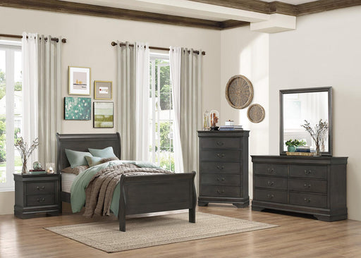 Homelegance Mayville Full Sleigh Bed in Gray 2147FSG-1 - Premium Bed from Homelegance (Titan Warehouse) - Just $338.81! Shop now at Furniture Wholesale Plus  We are the best furniture store in Nashville, Hendersonville, Goodlettsville, Madison, Antioch, Mount Juliet, Lebanon, Gallatin, Springfield, Murfreesboro, Franklin, Brentwood