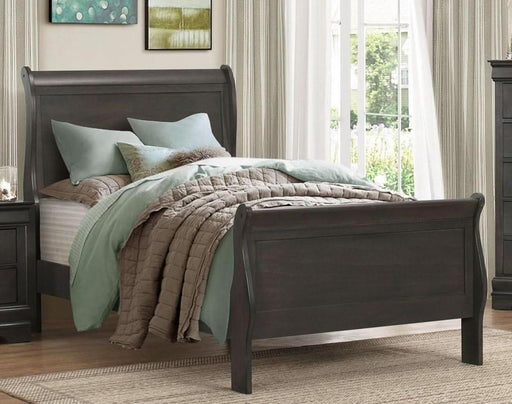 Homelegance Mayville Twin Sleigh Bed in Gray 2147TSG-1 - Premium Bed from Homelegance (Titan Warehouse) - Just $314.44! Shop now at Furniture Wholesale Plus  We are the best furniture store in Nashville, Hendersonville, Goodlettsville, Madison, Antioch, Mount Juliet, Lebanon, Gallatin, Springfield, Murfreesboro, Franklin, Brentwood
