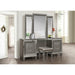 Homelegance Tamsin Vanity Stool in Silver Grey Metallic 1616-14 - Premium Stool from Homelegance (Titan Warehouse) - Just $89.70! Shop now at Furniture Wholesale Plus  We are the best furniture store in Nashville, Hendersonville, Goodlettsville, Madison, Antioch, Mount Juliet, Lebanon, Gallatin, Springfield, Murfreesboro, Franklin, Brentwood