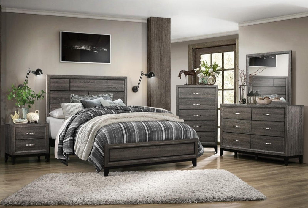Homelegance Davi Queen Panel Bed in Gray 1645-1* - Premium Bed from Homelegance (Titan Warehouse) - Just $271.05! Shop now at Furniture Wholesale Plus  We are the best furniture store in Nashville, Hendersonville, Goodlettsville, Madison, Antioch, Mount Juliet, Lebanon, Gallatin, Springfield, Murfreesboro, Franklin, Brentwood