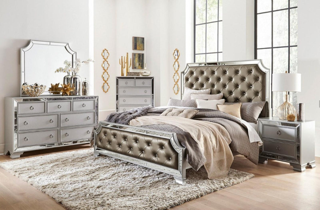 Homelegance Avondale Nightstand in Silver 1646-4 - Premium Nightstand from Homelegance (Titan Warehouse) - Just $306.15! Shop now at Furniture Wholesale Plus  We are the best furniture store in Nashville, Hendersonville, Goodlettsville, Madison, Antioch, Mount Juliet, Lebanon, Gallatin, Springfield, Murfreesboro, Franklin, Brentwood