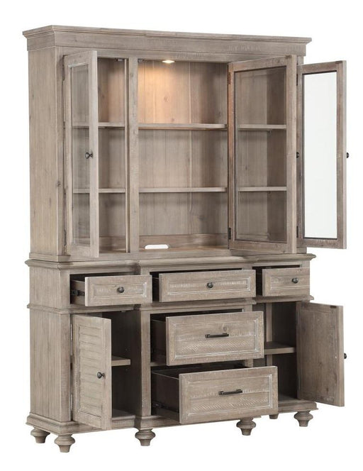 Homelegance Cardano Buffet & Hutch in Light Brown 1689BR-50* - Premium Hutch from Homelegance (Titan Warehouse) - Just $1686.75! Shop now at Furniture Wholesale Plus  We are the best furniture store in Nashville, Hendersonville, Goodlettsville, Madison, Antioch, Mount Juliet, Lebanon, Gallatin, Springfield, Murfreesboro, Franklin, Brentwood