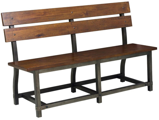 Homelegance Holverson Bench w/ Back in Rustic Brown 1715-BH - Premium Bench from Homelegance (Titan Warehouse) - Just $407.55! Shop now at Furniture Wholesale Plus  We are the best furniture store in Nashville, Hendersonville, Goodlettsville, Madison, Antioch, Mount Juliet, Lebanon, Gallatin, Springfield, Murfreesboro, Franklin, Brentwood