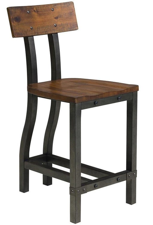 Homelegance Holverson Counter Height Chair in Rustic Brown (Set of 2) - Premium Chair from Homelegance (Titan Warehouse) - Just $136.50! Shop now at Furniture Wholesale Plus  We are the best furniture store in Nashville, Hendersonville, Goodlettsville, Madison, Antioch, Mount Juliet, Lebanon, Gallatin, Springfield, Murfreesboro, Franklin, Brentwood