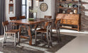 Homelegance Holverson Counter Height Table in Rustic Brown 1715-36 - Premium Dining Table from Homelegance (Titan Warehouse) - Just $653.25! Shop now at Furniture Wholesale Plus  We are the best furniture store in Nashville, Hendersonville, Goodlettsville, Madison, Antioch, Mount Juliet, Lebanon, Gallatin, Springfield, Murfreesboro, Franklin, Brentwood