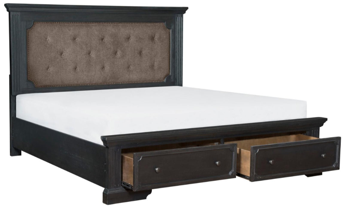 Homelegance Bolingbrook King Upholstered Storage Platform Bed in Coffee 1647K-1EK* - Premium Bed from Homelegance (Titan Warehouse) - Just $1031.55! Shop now at Furniture Wholesale Plus  We are the best furniture store in Nashville, Hendersonville, Goodlettsville, Madison, Antioch, Mount Juliet, Lebanon, Gallatin, Springfield, Murfreesboro, Franklin, Brentwood