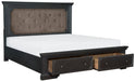 Homelegance Bolingbrook Queen Upholstered Storage Platform Bed in Coffee 1647-1* - Premium Bed from Homelegance (Titan Warehouse) - Just $875.55! Shop now at Furniture Wholesale Plus  We are the best furniture store in Nashville, Hendersonville, Goodlettsville, Madison, Antioch, Mount Juliet, Lebanon, Gallatin, Springfield, Murfreesboro, Franklin, Brentwood