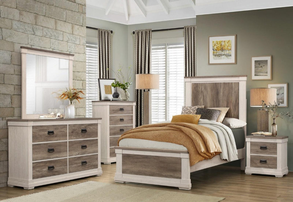 Homelegance Arcadia Full Panel Bed in White & Weathered Gray 1677F-1* - Premium Bed from Homelegance (Titan Warehouse) - Just $302.25! Shop now at Furniture Wholesale Plus  We are the best furniture store in Nashville, Hendersonville, Goodlettsville, Madison, Antioch, Mount Juliet, Lebanon, Gallatin, Springfield, Murfreesboro, Franklin, Brentwood