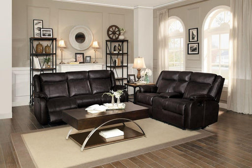 Homelegance Furniture Jude Double Glider Recliner Sofa in Brown 8201BRW-3 - Premium Sofa from Homelegance (Titan Warehouse) - Just $973.05! Shop now at Furniture Wholesale Plus  We are the best furniture store in Nashville, Hendersonville, Goodlettsville, Madison, Antioch, Mount Juliet, Lebanon, Gallatin, Springfield, Murfreesboro, Franklin, Brentwood