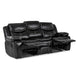 Homelegance Furniture Bastrop Double Reclining Sofa in Black 8230BLK-3 - Premium Sofa from Homelegance (Titan Warehouse) - Just $965.25! Shop now at Furniture Wholesale Plus  We are the best furniture store in Nashville, Hendersonville, Goodlettsville, Madison, Antioch, Mount Juliet, Lebanon, Gallatin, Springfield, Murfreesboro, Franklin, Brentwood