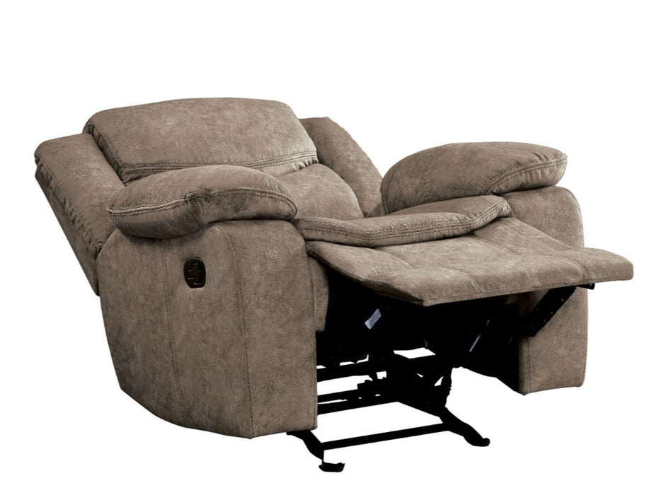Homelegance Furniture Bastrop Glider Reclining Chair in Brown 8230FBR-1 - Premium Chair from Homelegance (Titan Warehouse) - Just $534.30! Shop now at Furniture Wholesale Plus  We are the best furniture store in Nashville, Hendersonville, Goodlettsville, Madison, Antioch, Mount Juliet, Lebanon, Gallatin, Springfield, Murfreesboro, Franklin, Brentwood
