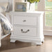 Homelegance Lucida 2 Drawer Nightstand in White 2039W-4 - Premium Nightstand from Homelegance (Titan Warehouse) - Just $198.90! Shop now at Furniture Wholesale Plus  We are the best furniture store in Nashville, Hendersonville, Goodlettsville, Madison, Antioch, Mount Juliet, Lebanon, Gallatin, Springfield, Murfreesboro, Franklin, Brentwood
