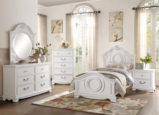 Homelegance Lucida Twin Panel Bed in White 2039TW-1* - Premium Bed from Homelegance (Titan Warehouse) - Just $399.75! Shop now at Furniture Wholesale Plus  We are the best furniture store in Nashville, Hendersonville, Goodlettsville, Madison, Antioch, Mount Juliet, Lebanon, Gallatin, Springfield, Murfreesboro, Franklin, Brentwood