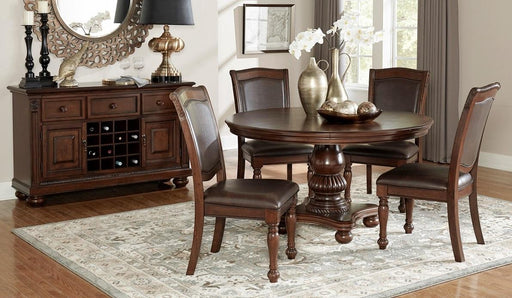 Homelegance Lordsburg Round Dining Table in Brown Cherry 5473-54* - Premium Dining Table from Homelegance (Titan Warehouse) - Just $446.55! Shop now at Furniture Wholesale Plus  We are the best furniture store in Nashville, Hendersonville, Goodlettsville, Madison, Antioch, Mount Juliet, Lebanon, Gallatin, Springfield, Murfreesboro, Franklin, Brentwood
