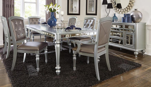 Homelegance Orsina Dining Table in Silver 5477N-96 - Premium Dining Table from Homelegance (Titan Warehouse) - Just $583.05! Shop now at Furniture Wholesale Plus  We are the best furniture store in Nashville, Hendersonville, Goodlettsville, Madison, Antioch, Mount Juliet, Lebanon, Gallatin, Springfield, Murfreesboro, Franklin, Brentwood