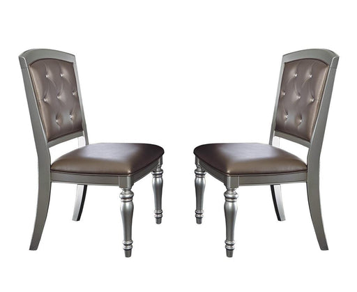 Homelegance Orsina Side Chair in Silver (Set of 2) - Premium Side Chair from Homelegance (Titan Warehouse) - Just $152.10! Shop now at Furniture Wholesale Plus  We are the best furniture store in Nashville, Hendersonville, Goodlettsville, Madison, Antioch, Mount Juliet, Lebanon, Gallatin, Springfield, Murfreesboro, Franklin, Brentwood