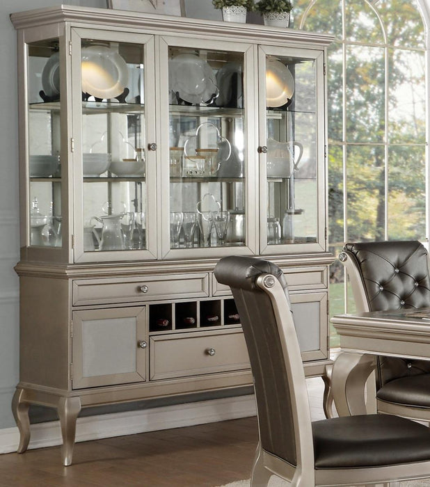 Homelegance Crawford Buffet and Hutch in Silver 5546-50* - Premium Buffet from Homelegance (Titan Warehouse) - Just $1560! Shop now at Furniture Wholesale Plus  We are the best furniture store in Nashville, Hendersonville, Goodlettsville, Madison, Antioch, Mount Juliet, Lebanon, Gallatin, Springfield, Murfreesboro, Franklin, Brentwood