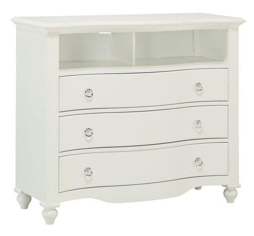 Homelegance Meghan 3 Drawer Media Chest in White 2058WH-11 - Premium Media Chest from Homelegance (Titan Warehouse) - Just $641.55! Shop now at Furniture Wholesale Plus  We are the best furniture store in Nashville, Hendersonville, Goodlettsville, Madison, Antioch, Mount Juliet, Lebanon, Gallatin, Springfield, Murfreesboro, Franklin, Brentwood
