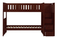 Homelegance Rowe Bunk Bed w/ Reversible Step Storage in Dark Cherry B2013SBDC-1* - Premium Bed from Homelegance (Titan Warehouse) - Just $914.55! Shop now at Furniture Wholesale Plus  We are the best furniture store in Nashville, Hendersonville, Goodlettsville, Madison, Antioch, Mount Juliet, Lebanon, Gallatin, Springfield, Murfreesboro, Franklin, Brentwood